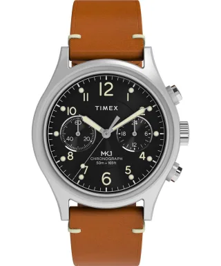 Timex Military Mk1 Braun Herren Armbanduhr TW2Y71100
