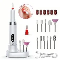 inschimmer Maniküre-Pediküre-Set Nagelfräser Kabellos Elektrische Nagelfeile für Gelnägel Acrylnägel