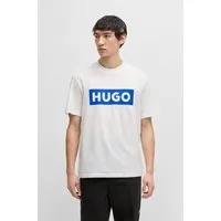 HUGO T-Shirt Nico mit großem Logo-Print, Unisex