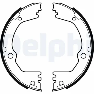 Delphi Bremsbacken hinten Hyundai Grand Santa Kia Sorento