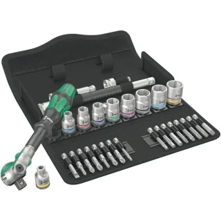 Wera 8100 SB 9 Zyklop Speed-Knarrensatz, 3/8"-Antrieb, zöllig, 29-teilig - 05004049001