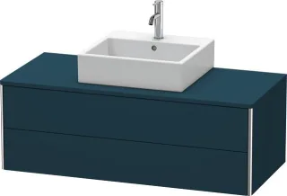 Duravit XSquare Konsolenwaschtischunterbau wandhängend Nachtblau Seidenmatt 1200x548x400 mm - XS4912 XS491209898