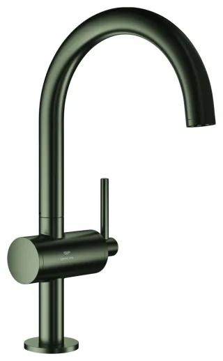 GROHE Einhand-Waschtischbatterie Atrio 24362 L-Size satin graphite, 24362MG0 24362MG0