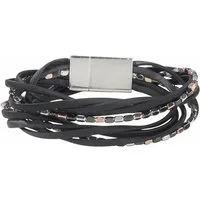 Firetti Wickelarmband mehrreihig, mit Elementen aus Metall