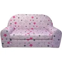 FORTISLINE Kindersitzgruppe Kindersofa "MINI" Kindercouch zum Aufklappen W386