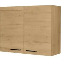 nobilia® Hängeschrank "Structura", vormontiert, mit zwei Einlegeböden, Breite 90 cm