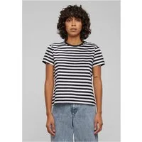 URBAN CLASSICS Rundhalsshirt Ladies Regular Striped Tee Damen T-Shirt