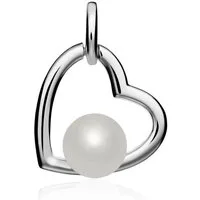 Unique Herzanhänger Unique Herzanhänger für Damen aus Sterlingsilber mit Süßwasserperle