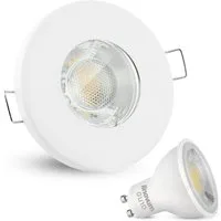 linovum LED Einbaustrahler LED Einbaustrahler IP65 neutralweiß GU10 3W Deckenlampe flach Leuchte, Neutralweiß