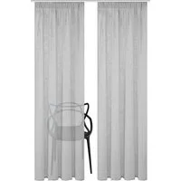 HOME WOHNIDEEN Vorhang 080530 Kombiband Fertigschal SOFTY halbtransparent (2 St), Multifunktionsband, halbtransparent, Polyester