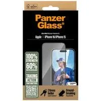 Displayschutz Ultra-Wide Fit, Schutzfolie transparent, iPhone 16 /15, EasyAligner