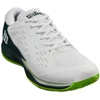 Wilson Rush Pro Ace Allcourt (2E/weit) 2024 weiss/dunkelgrün Herren Tennisschuh