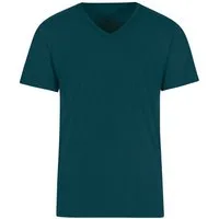 Trigema T-Shirt TRIGEMA T Shirt aus Biobaumwolle mit V-Ausschnitt (1-tlg)