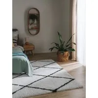 benuta Hochflor-Teppich Gobi, rechteckig, Höhe: 21 mm, Teppich Wohnzimmer, Schlafzimmer, Esszimmer, Flur, Kunstfaser, Cozy