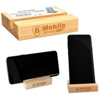 B-Home Handy-Halterung Smartphone-Ständer aus Holz – Universelle Halterung für Handy