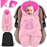 KIDIZ Deckenschlafsack, Baby Einschlagdecke mit Tasche für Winter & Herbst Babydecke Fußsack