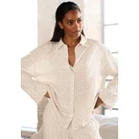 LASCANA Pyjamaoberteil mit edlem Allover-Druck