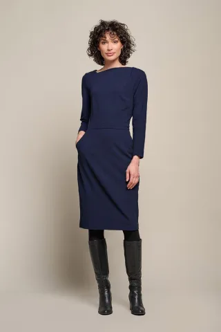 Neuartiges Kleid Marineblau