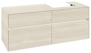 Villeroy & Boch Waschtischunterschrank Collaro C075B0 1400x548x500mm m. Bel. 4 Ausz. Waschtisch re W C075B0AA