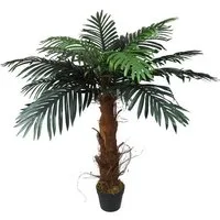 Kunstpalme Kunstpflanze Palme 100 cm wie echt künstliche Pflanze Palme, Arnusa, Höhe 100 cm, Real-Touch