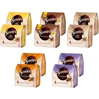 Senseo Kaffee Pads Creamy Collection Milk Range Vielfaltspaket 5 Sorten 80 Getränke, (Packung, 10er Pack)