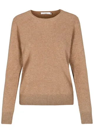 IN LINEA - NOS Rdh.-Pullover 244 camel mel. - Gr. - 38