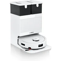 BOSCH Saugroboter mit Wischfunktion Spotless 2 BCR2S1B/BCR2S1W, 25.000 Pa Saugkraft, beutellos, Selbstreinigung, Nass-Trocken-Servicestation, rotierende Pads