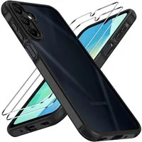 SmartUP Smartphone-Hülle + 2X Schutzglas für Samsung Galaxy A16 4G/5G Panzerfolie Display Case 6,7 Zoll, kompletter Rundumschutz