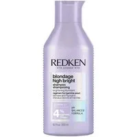 Redken Haarshampoo Redken Blondage High Bright – Aufhellende Pflege für blondes Haar Vita, 1-tlg., Reduziert Haarbruch sichtbar bereits nach wenigen Anwendungen