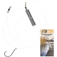 Zite Drop-Shot-Blei Rig mit Carbon Steel Haken Ready-to-Fish Rig S 7g, L 14g Fertigmontage