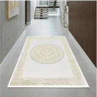TeppichHome24 Designteppich Dekorative Motivstruktur, rechteckig, Höhe: 8 mm, pflegeleicht, strapazierfähig, für Fußbodenheizung geeignet