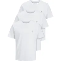Jack & Jones Print-Shirt 3er Pack JXJ TEE (3-tlg) (3 Stück) etwas länger geschnitten, nicht zu kurz