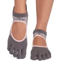 ToeSox Sportsocken Toesox full toe BELLARINA / TEC / ULTRA Logo auf der Ferse und in der Gummierung der Sohle