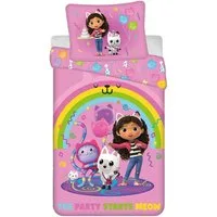 Dreamworks Gabby’s Dollhouse Bettwäsche Set 140 x 200 cm und 70 x 90 cm aus Baumwolle, Baumwolle