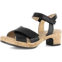 Gabor KRETA Sandalette, Blockabsatz, Sommerschuh, Sandale in Bequemweite G (weit)