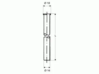Schell Kupferrohr 1/2" Bördel d:16mm 1000mm chrom 497390699