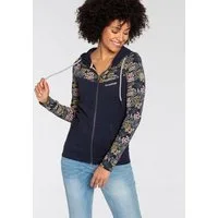 KangaROOS Kapuzensweatjacke mit Blumenprint