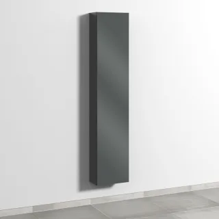 Sanipa 3way Hochschrank mit 1 Tür, Anthrazit-Glanz SF16379