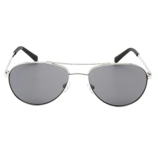 Calvin Klein Sonnenbrille mit schwarzen Gläsern und silbernen Gläsern