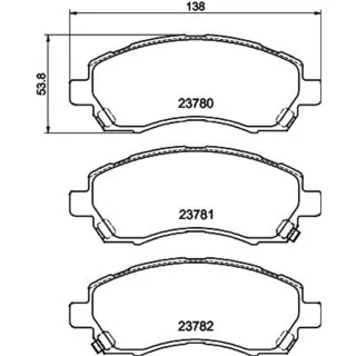 Hella Bremsbel?ge vorne Subaru Impreza Legacy