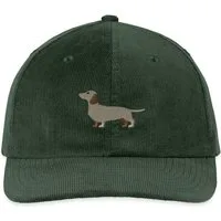 Spreadshirt Baseball Cap Dackel Stickerei Bestickte Cord Cap (1-St)