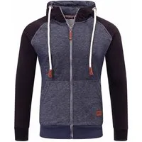Reslad Sweatjacke Reslad Sweatjacke Herren Raglan mit Kapuze RS-1300 (1-tlg) Winter-Pullover Kapuzenpullover Sweater Hoodie Pulli Sweatshirt