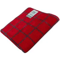 Egeria Duschtuch Karino, Frottier (1-St), modern kariert, rot, grau
