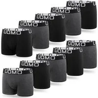 L&K Boxershorts 1119 (12er-Pack) Boxershorts Herren aus Baumwolle klassischen Unifarben