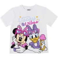 Disney Minnie Mouse T-Shirt - Kurzarmshirt Kinder Baumwollshirt Freizeit Sommer Kleidung (1-tlg)