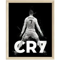 JUSTGOODMOOD Poster ® Christiano Ronaldo CR7 · Schwarz Weiß · Fußball · ohne Rahmen, (1 St)