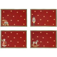 Villeroy & Boch Platzset Toy's Delight Weihnachtsdekoration, 4-tlg.