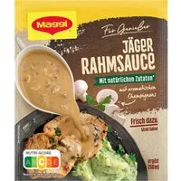 MAGGI Saucen, Maggi Für Genießer Jäger Rahm Sauce mit aromatischen Champignons 26g
