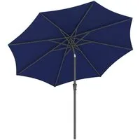 SONGMICS Sonnenschirm, UPF 50+, mit Kurbel, beidseitig um 30° knickbar, ∅290cm, ohne Ständer