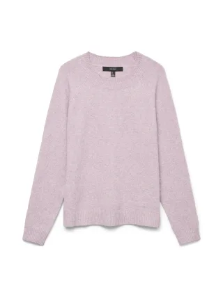 VERO MODA - VMDOFFY LS O-NECK BLOUSE GA NOOS Pink-A-Boo - Gr. - M